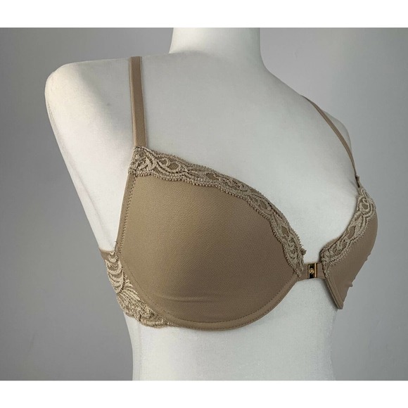 Natori Lace Front Closure Full Coverage Bra 32D - Picture 2 of 7